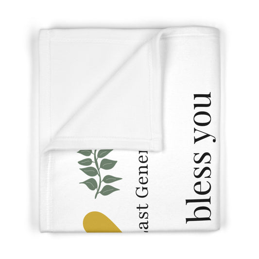 Personalized Christian Fleece - Blessing Baby Blanket