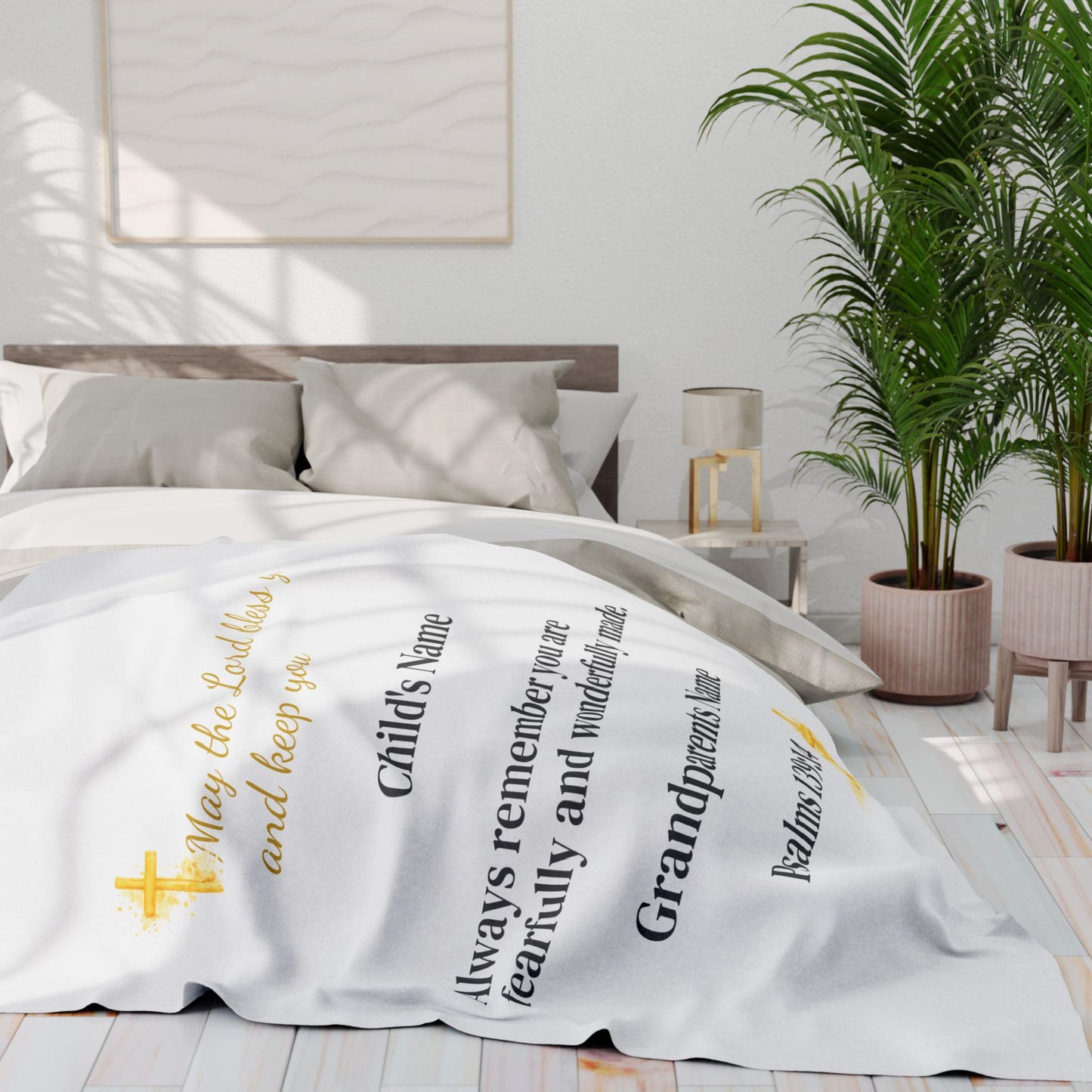 Wrapped in Faith™ – Personalized Baby Blessing Blanket