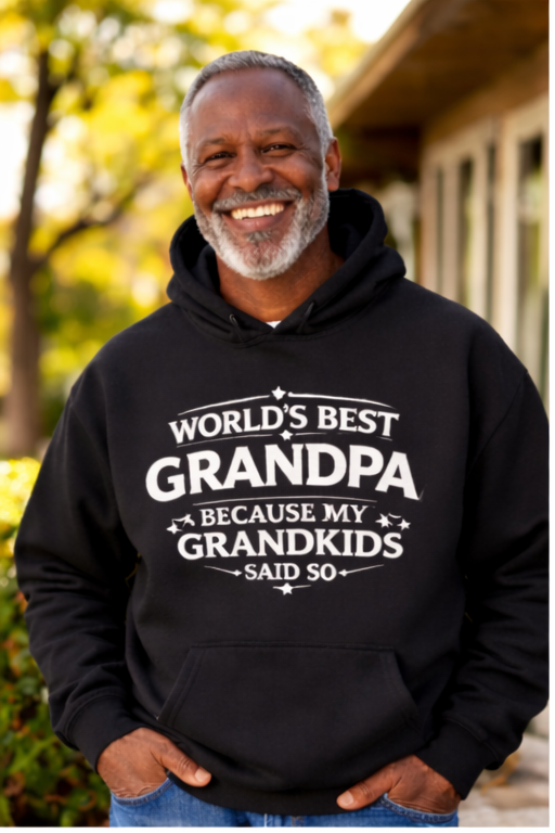 World’s Best Grandpa — Comfort Tee, Sweatshirt or Hoodie