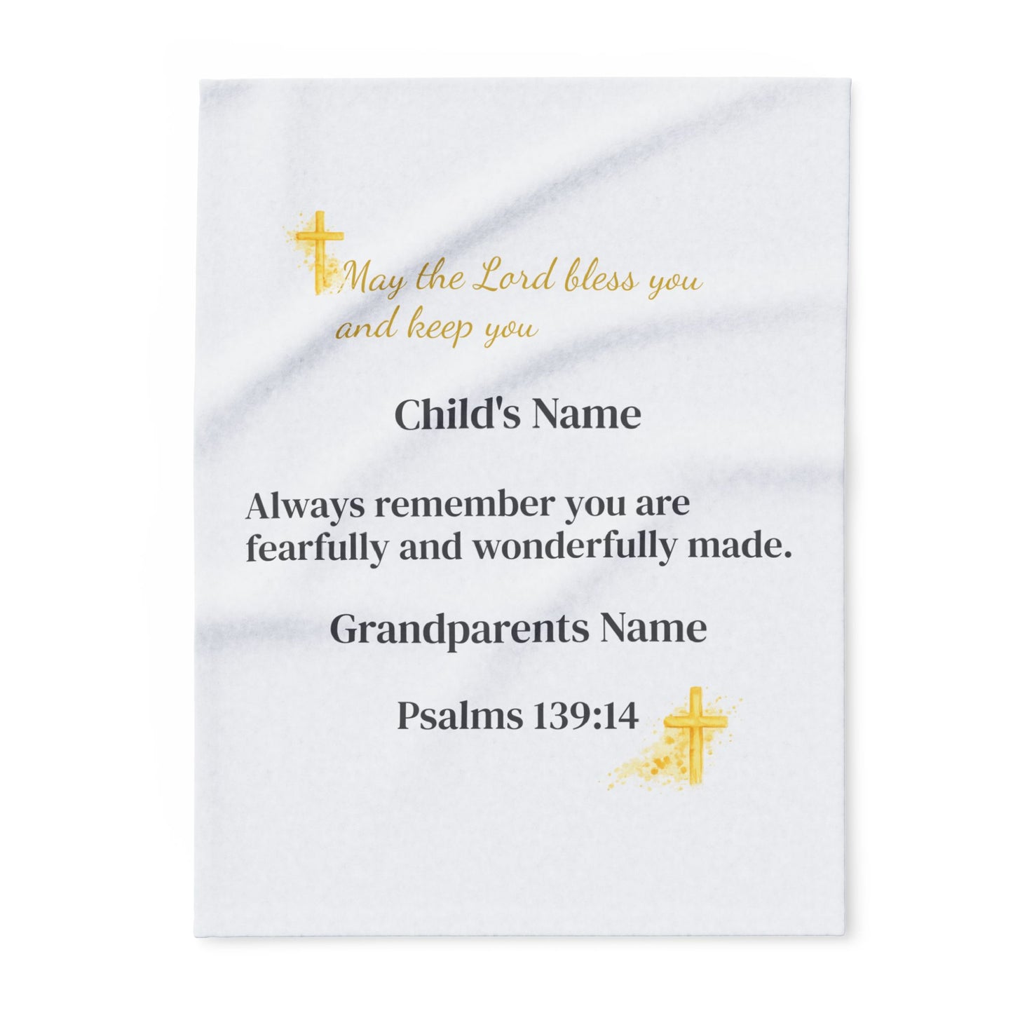 Wrapped in Faith™ – Personalized Baby Blessing Blanket