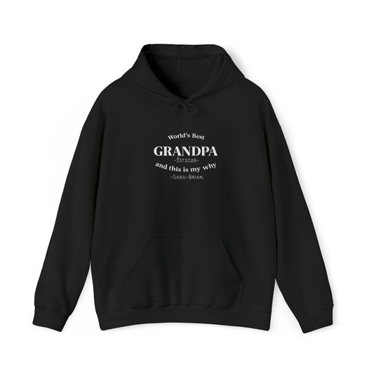 Personalized Grandpa Hoodie - Special Edition Black