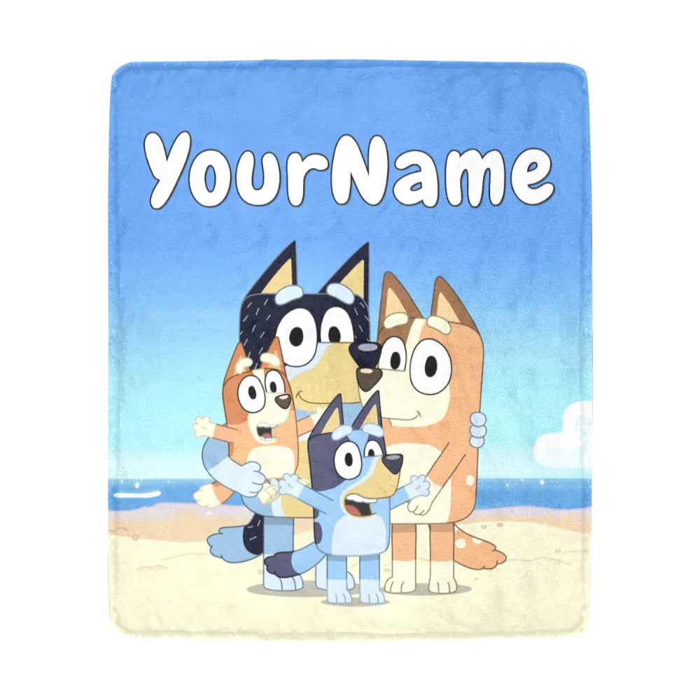 Bluey Grandchild Snuggle Blanket — A Personalized Memory Keepsake