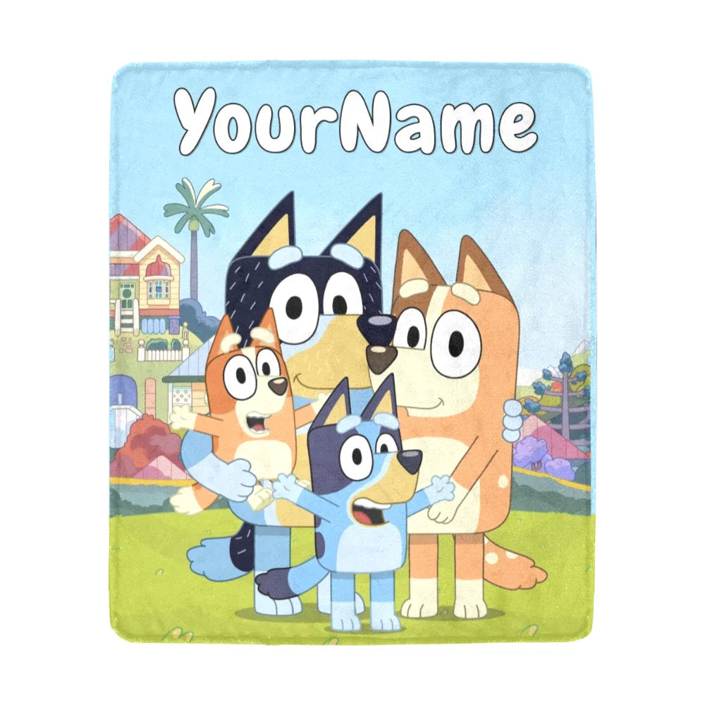 Bluey Grandchild Snuggle Blanket — A Personalized Memory Keepsake